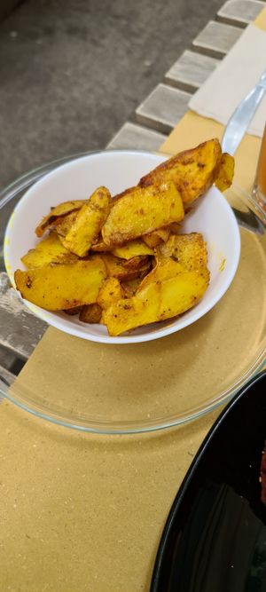 Anazing potatoes at Vitaminas24 in Rome