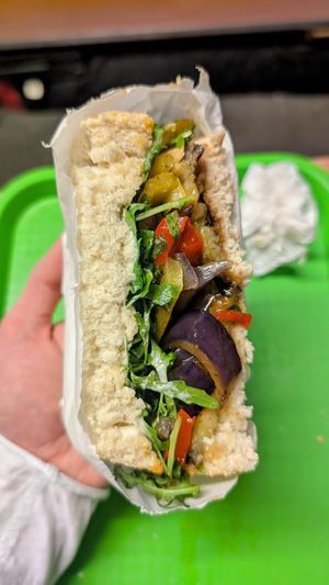 Aubergine Medley special at Suds & Subs in Wakefield
