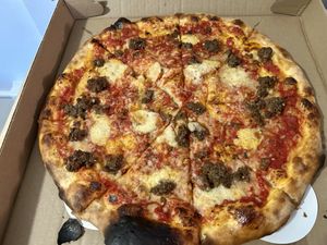 Sausage!  at Trixie's Vegan Pizza in Beacon