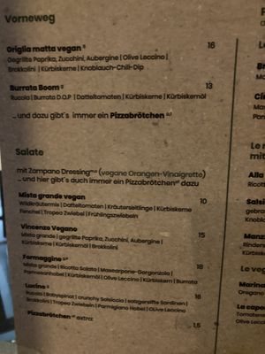 Menu  at Zampano Pizza To Go in Frankfurt