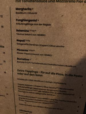 Menu  at Zampano Pizza To Go in Frankfurt