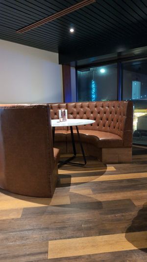 Cosy booths at The Bank Bar and Tapas in Dumfries