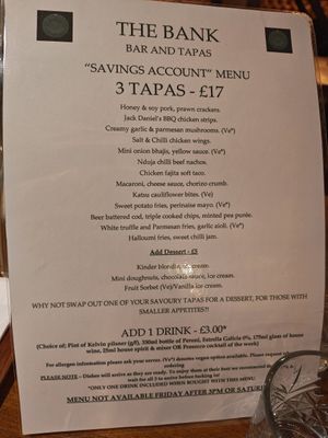  at The Bank Bar and Tapas in Dumfries