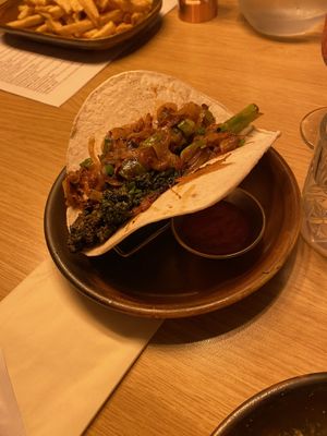 Veggie taco  at The Bank Bar and Tapas in Dumfries