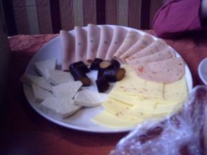 One plate from the Vegan Breakfast at Almi's Berghotel in Obernberg Am Brenner
