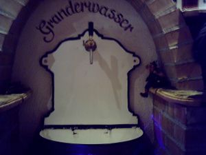 Granderwasser - The Fountain at Almi's Berghotel in Obernberg Am Brenner