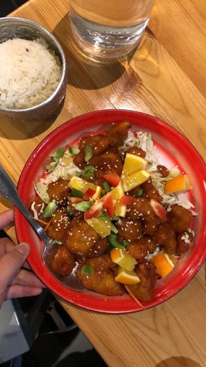 Orange Soy Chicken $14 at My Thai in Los Angeles