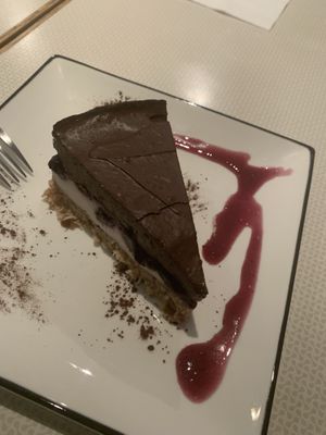 Vegan cheesecake at Pure and Whole - Shanghai Centre in Shanghai