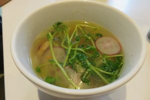 immunity soup at Pure and Whole - Shanghai Centre in Shanghai