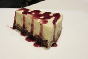 tofu cheesecake at Pure and Whole - Shanghai Centre in Shanghai