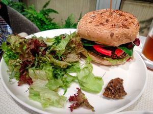 Burger at Pure and Whole at Pure and Whole - Shanghai Centre in Shanghai