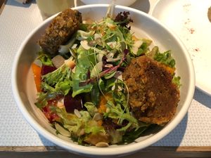 Salads w/ Falafel at Pure and Whole - Shanghai Centre in Shanghai