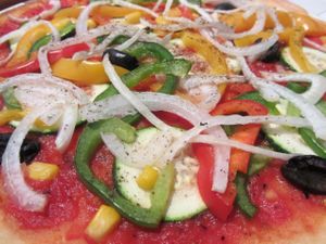 pizza vegetaria (without cheese) at Canossa in Saarbrucken