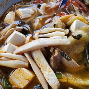 #5 #6 Canh Chua-ORDER THIS! This was MY FAV DISH OF ALL.  “This soup had thin noodles and was full of interesting veg. It was SO DELICOUS and flavorful.  at Ha Veggie - Isarvorstad in Munich