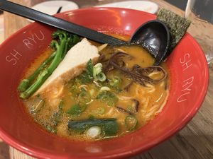 Vegan Spicy Natural Ramen  at Shoryu Ramen - Regent St in South West London