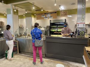 Ordering counter at Naked Lunch in Bryn Mawr