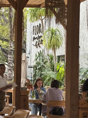 Lovely vegetarian restaurant with vegan options  at Flora Plant Kitchen in Miami