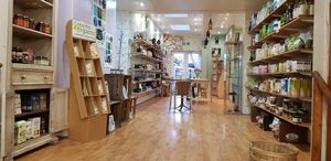 Food area at The Hub at Healthy Spirit in Manchester