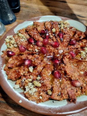 Muhammara  at Alkofeia Restaurant in Bayonne