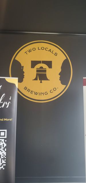 Sign at Two Locals Brewing in Philadelphia