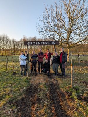 permaculture vegetable garden
 at Sanctuary het Wijland in Darp