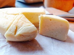 home made vegan cheese at Brugnola1932 Vegan Country House in Bardi