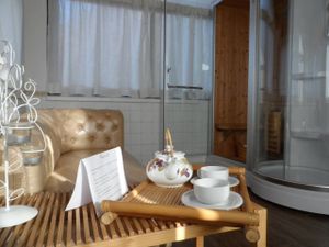 bathroom with sauna at Brugnola1932 Vegan Country House in Bardi