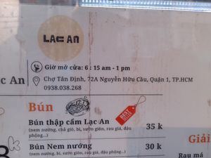 Information at Lạc An in Ho Chi Minh City