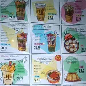 Menu excerpt at Che Desserts Australia  in Melbourne