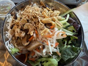 Vermicelli bowl with mushrooms  at Banh Mi Zon  in Petaluma