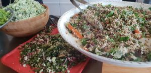 Some of the salad combinations at Botanica in Red Hill