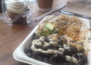 beans rice... verry yummie at Sun in Bloom in New York City