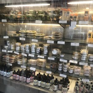 Cold pressed juice and salad at Sun in Bloom in New York City