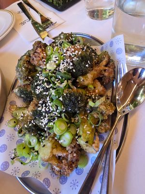 Popcorn broccoli at Part Time Lover in Adelaide