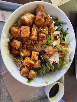 Teriyaki Tofu Bowl  at Yuko Kitchen in Los Angeles