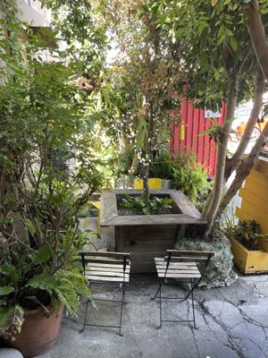 Hidden Seating in the back    at Yuko Kitchen in Los Angeles