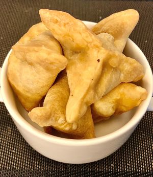 Spinach fatayer at Corniche All Day Dining Restaurant in Abu Dhabi