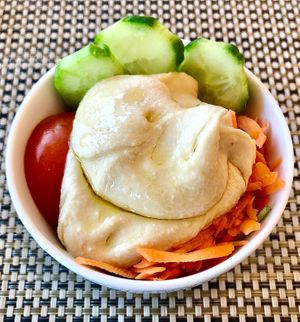 Hummus bowl at Jalun in Dubai