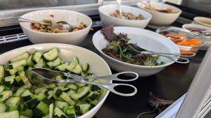 Salad bar at Restaurante Loggia in Coimbra