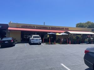 Outside  at Adelitas Taqueria in San Jose