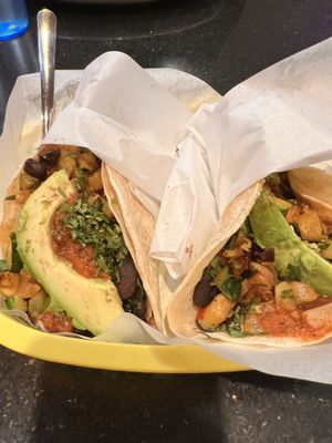 Veggie tacos  at Adelitas Taqueria in San Jose