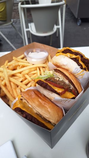 Vegane Burger at Goldies in Frankfurt