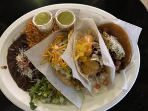 Taco platter   at Tacotarian - Miracle Mile in Las Vegas