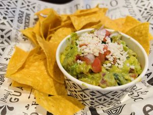 Chips and guacamole   at Tacotarian - Miracle Mile in Las Vegas