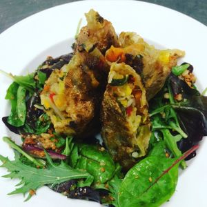 mezze special spring rolls at O' Joy in Shrewsbury