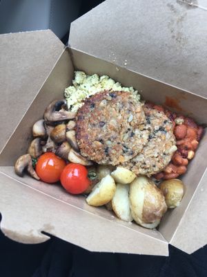 Vegan breakfast to go. Soooo good!  at O' Joy in Shrewsbury