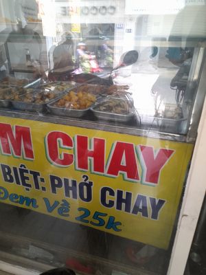 Looking in at Cơm Chay 12k in Ho Chi Minh City