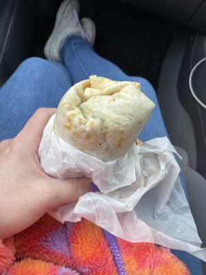 Vegan breaky wrap  at Mountain Munchies in Jindabyne