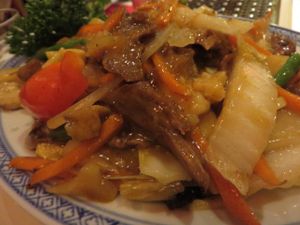 V2 Su-Ya (mock duck with various vegetables in curry sauce, spicy) at Hongkong Imbiss in Saarbrucken