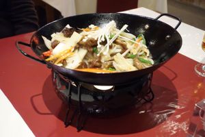 V7 Su-Ya Chop-Kham-Po (with various vegetables and special sauce, spicy) (vegan)  at Hongkong Imbiss in Saarbrucken